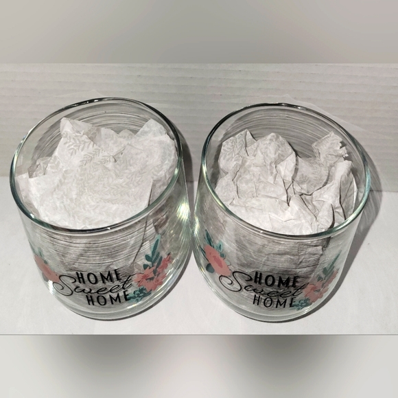 2 Piece Stemless Wine Glass Set (Home Sweet Home) - Picture 2 of 3